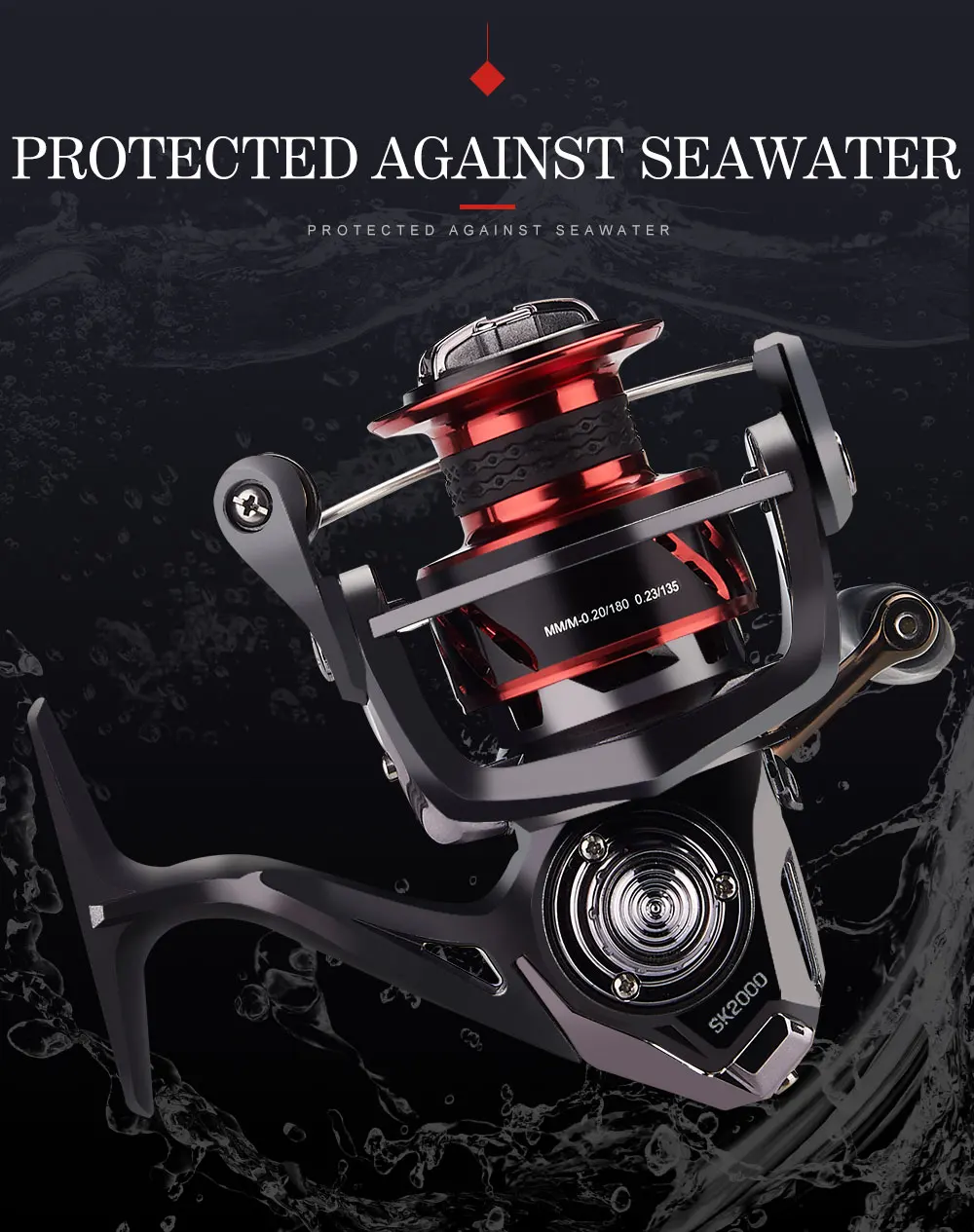 SK800-2000 Series Fishing Reel 5.7:1 Light