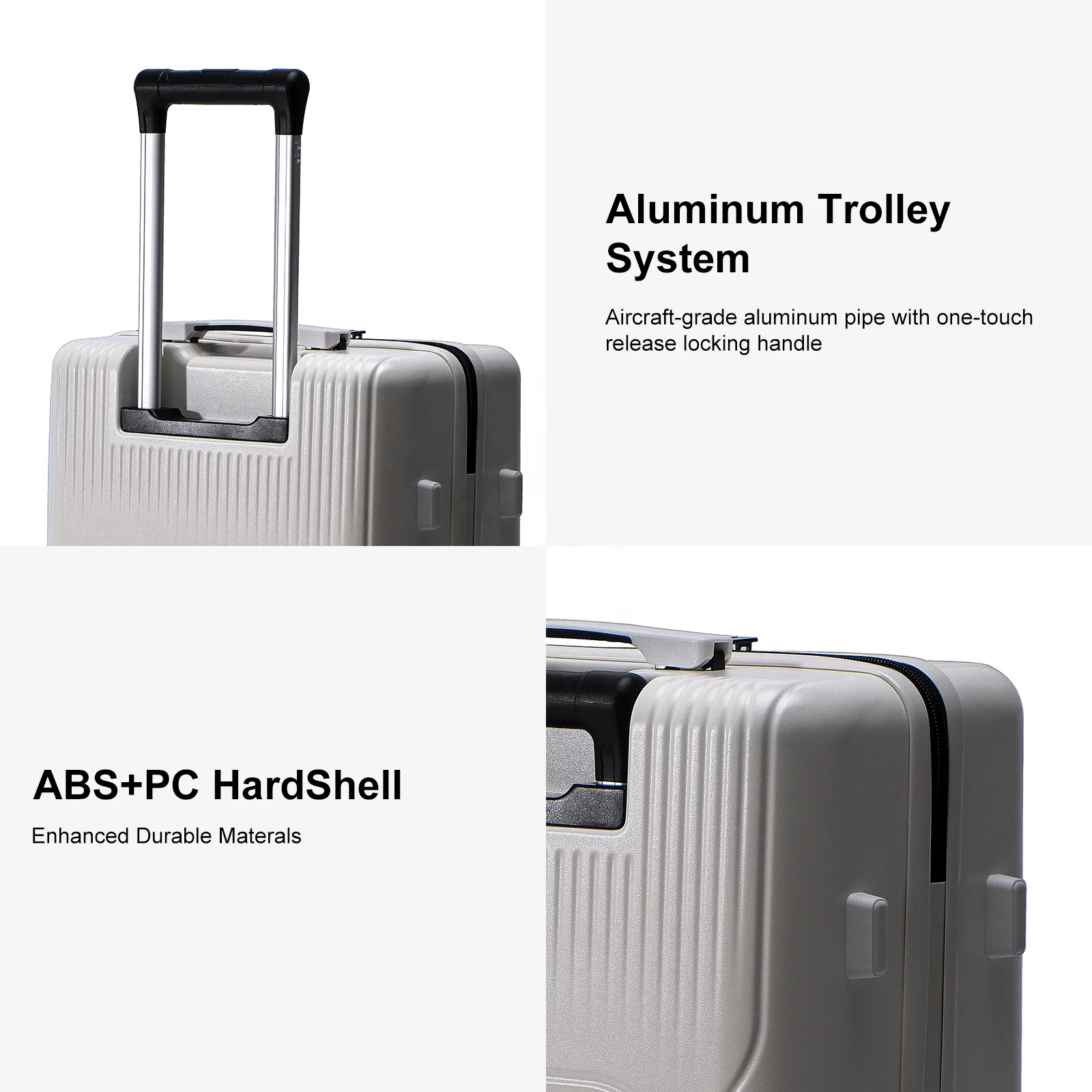 Exclusive Designer Hard Shell ABS PC Trolley Travel Suitcases Luggage 3 Pieces Koffer Sets