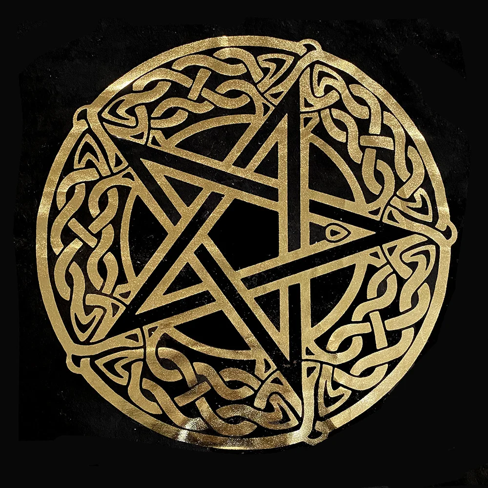 New Custom Alchemy Rune Pagan Table Cloth Alchemical Sigil Triple Moon Goddess Zodiac Astrology Horoscope Tarot Card Tablecloth