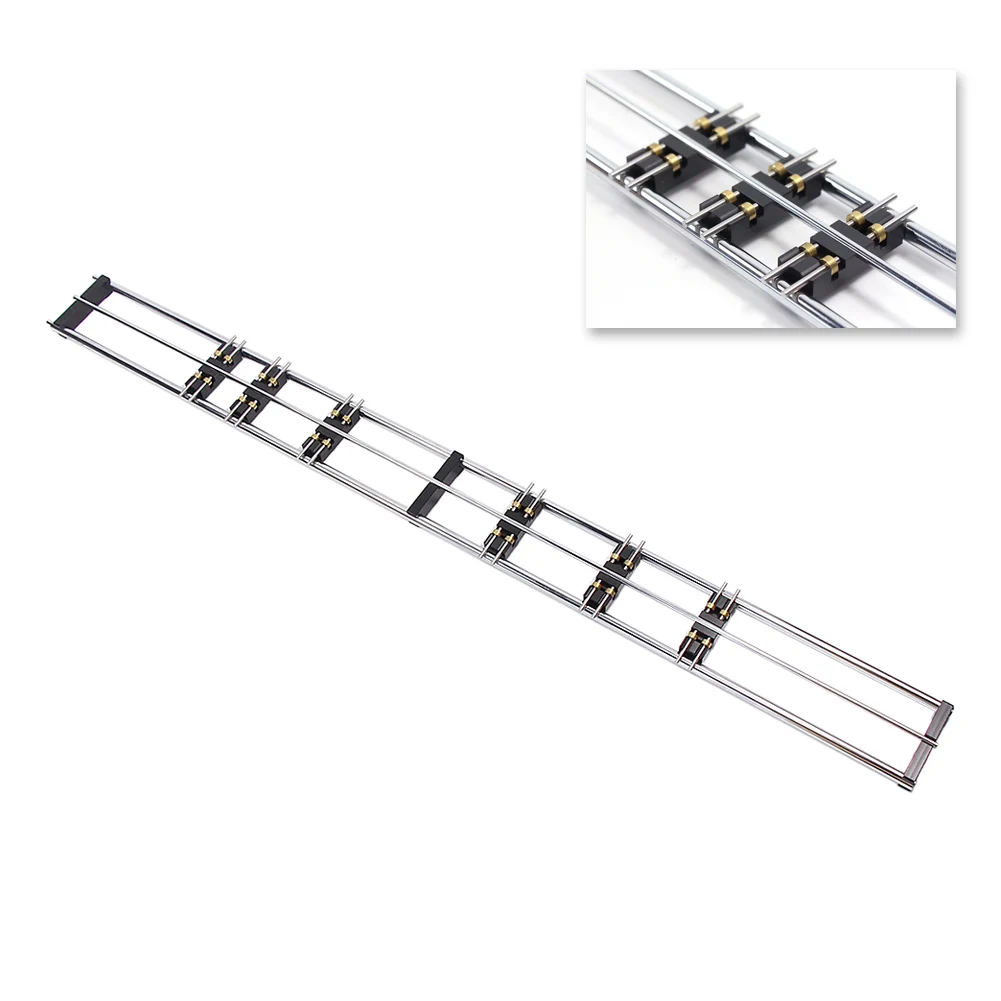 HP1387 Model Train Railway HO Scale 1:87 E-Z Riders Standard Track Roller Test Stand With 6 Trolleys