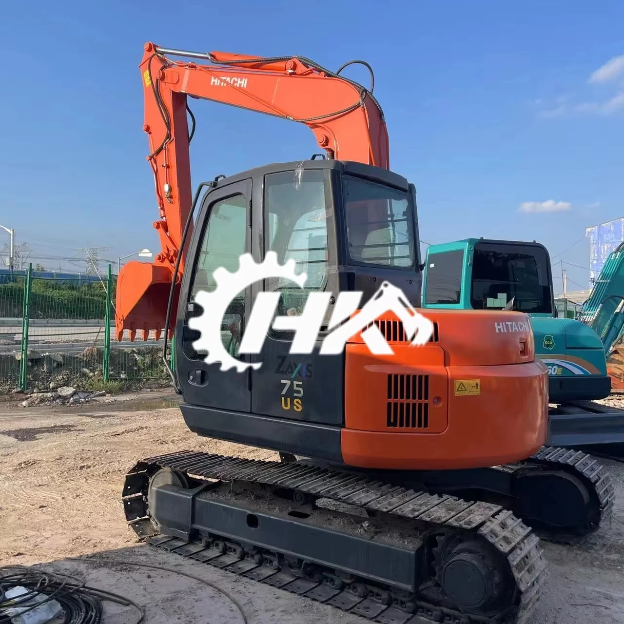 بلندکنندهٔ کشاورزی هیتاچی ZX75 اچ‌ان‌جی‌کیوی، ظرفیت ۷٫۵ تن، ۹۰٪ نو، اصلی ژاپنی با گواهینامه‌های EPA و CE، بیل‌آهنی کشاورزی استفاده‌شدهٔ هیتاچی ۷۵ برای حفاری