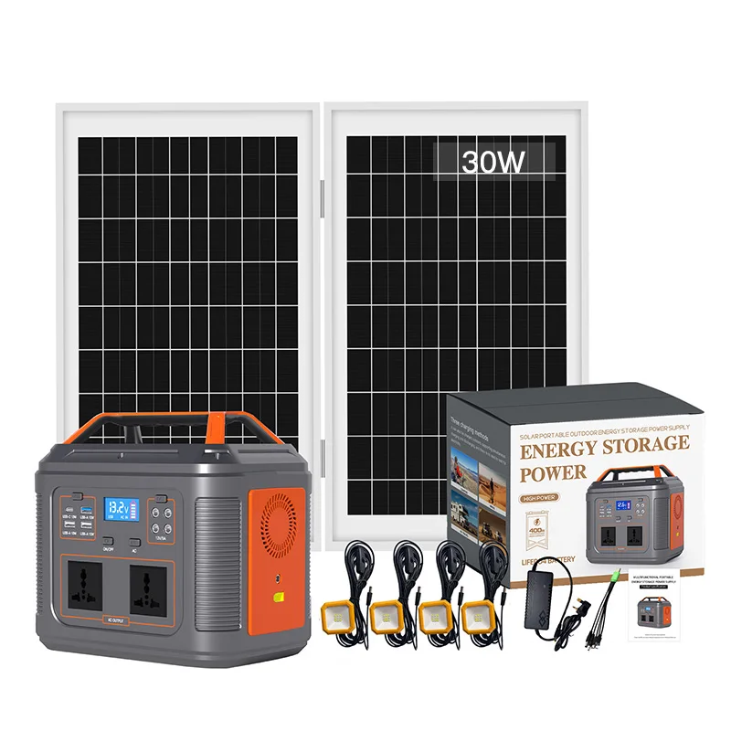 Portable Solar Power Generator AC 110V 240V Outdoor Camping Solar Station  for Laptop Phone Charging