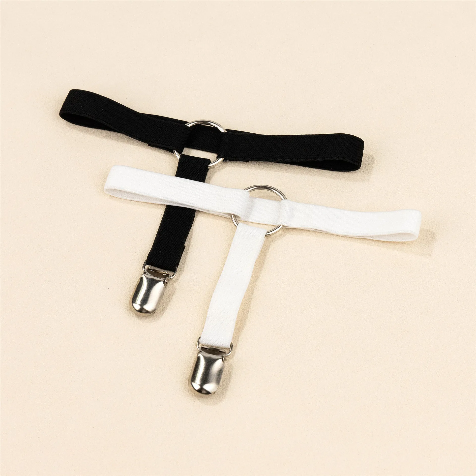 Women's Punk Goth O Ring Elastic Band Garter Belt