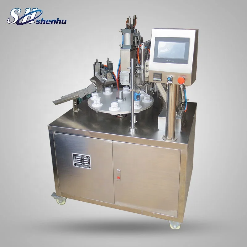 Semi Automatic Toothpaste Soft Cosmetic Cream and Sealing Plastic Tube Filling Machine