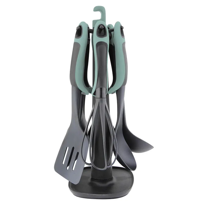 Cooking Tool Set Kitchenware Utensilios Cooking Utensils Nylon Kitchen Utensils Set With Stand_voghion.com