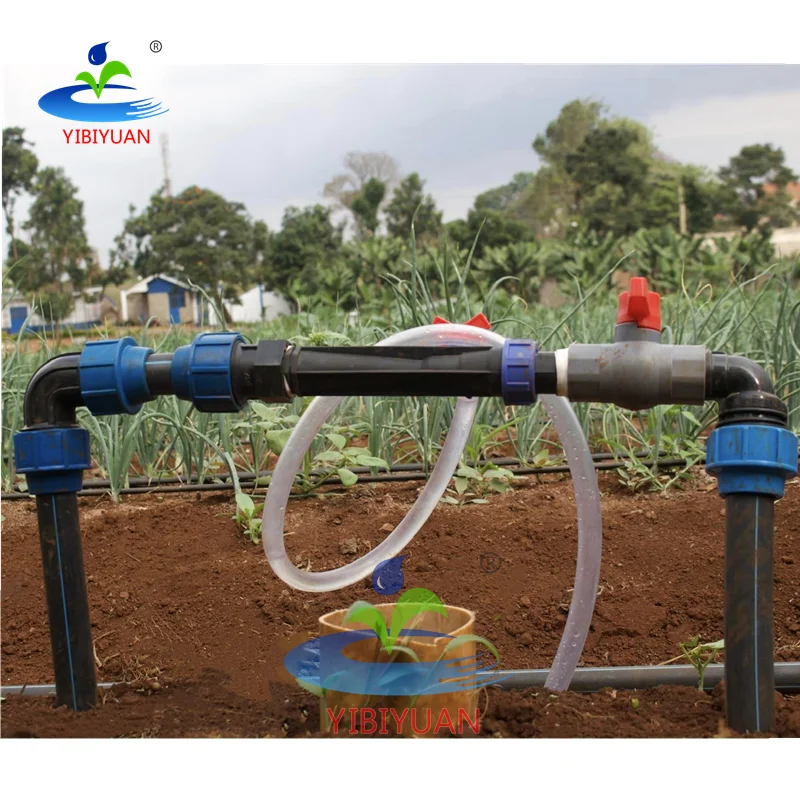 Agriculture Drip Irrigation System with PVC Venturi Fertilizer Injector Plastic Fitting Watering Irrigation Tool