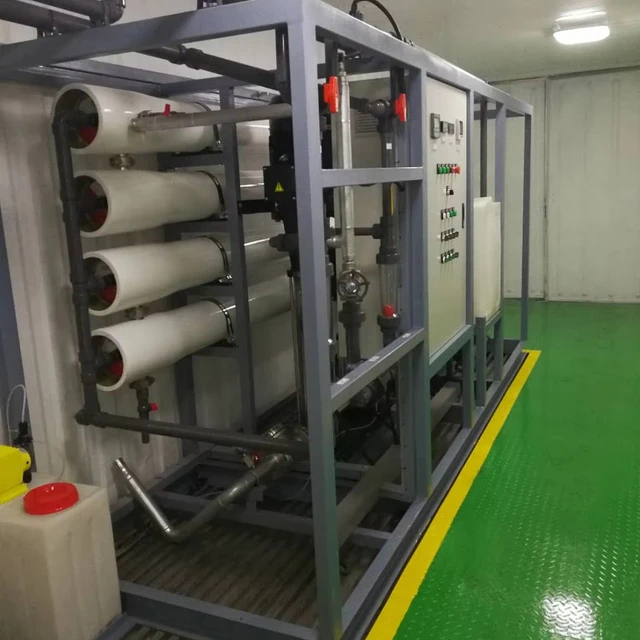 RO System Mobile Containerized Reverse Osmosis Sea Water Filter System Water Purifier Machine Seawater Desalination Plant