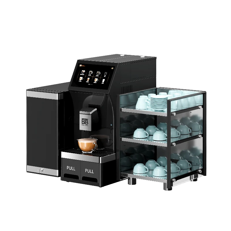 BTB-102 Commercial Office Use Fully Automatic Coffee Machine From Bean to  Cup with Grinder