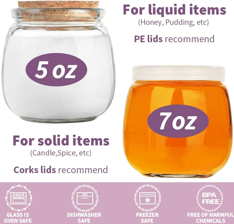 Wholesale 150ml 200ml Empty Pudding Glass Jar Container For Jam Milk