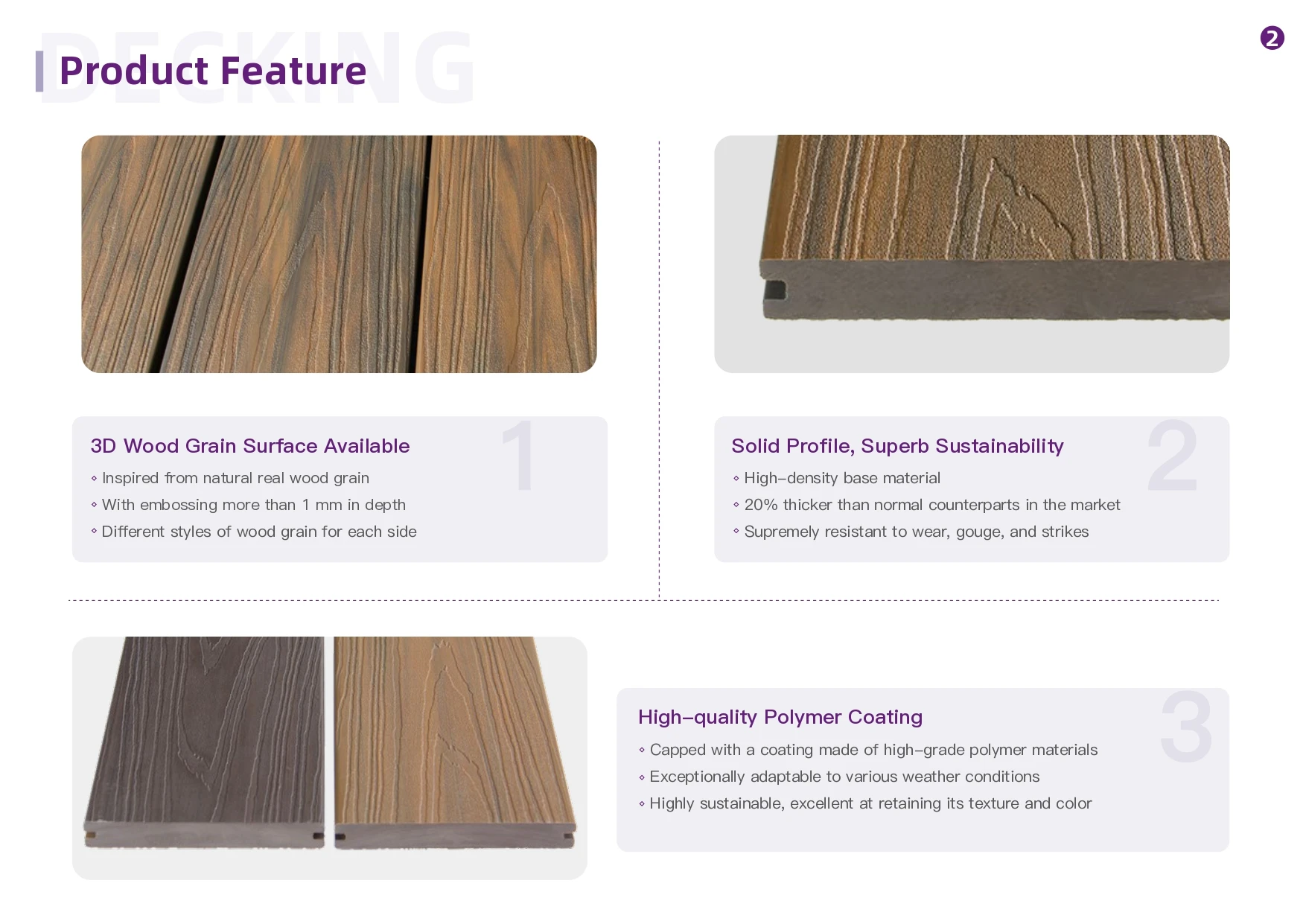 25 Years Warranty Manufacturer Supply Solid Capped Decking Photo Inspiration