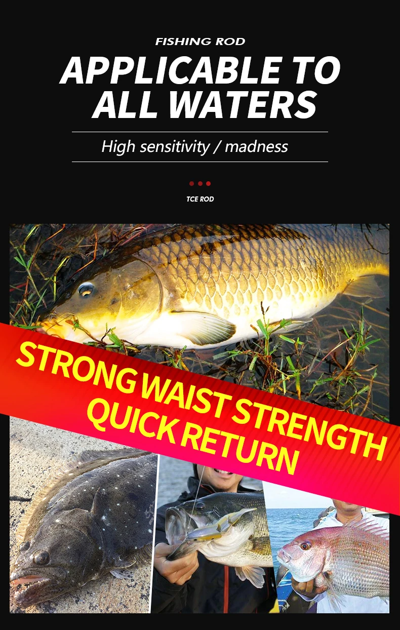 1.8m,2.1m Freshwater Fiberglass Spinning Fishing Rod Set Reel Combo