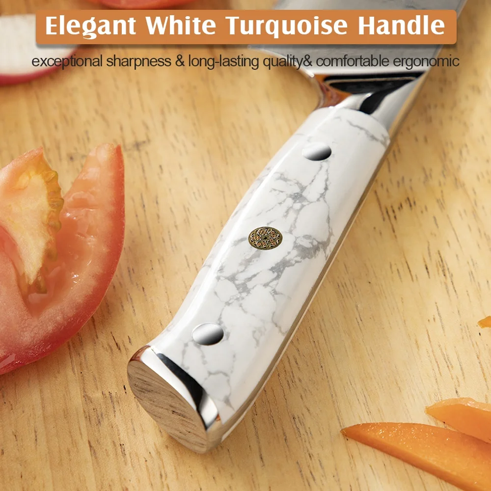 7inch 67 Layers Damascus Steel Cooking Meat Vegetable Bunka Chopping Chef  Chinese Cutting Cleaver Knife Kitchen Knife