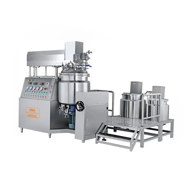 Внутренний и внешний циркулирующий вакуумный гомогенизатор MH для изготовления гелевых