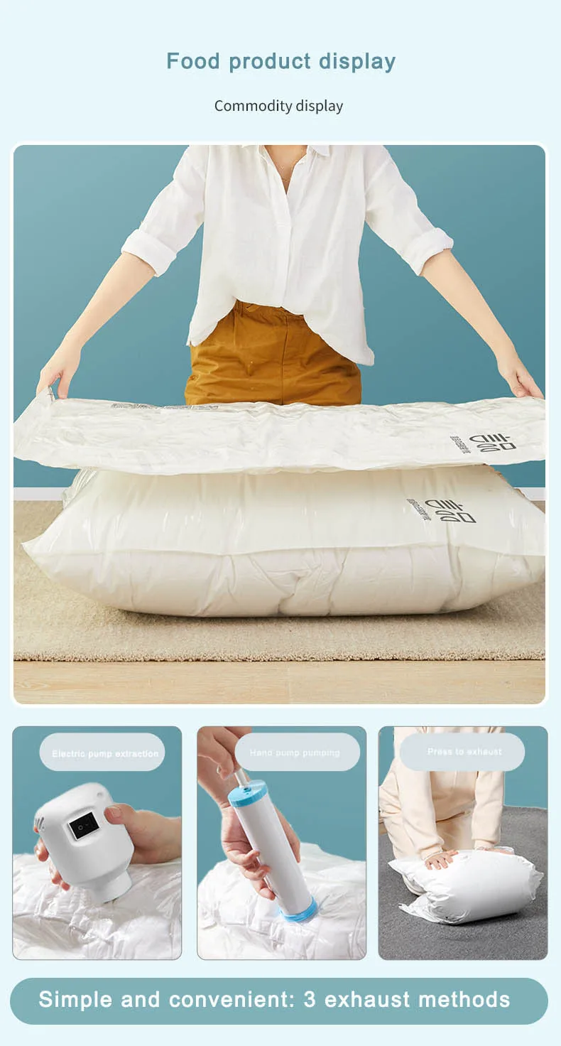 Vacuum Compression Clothing Packaging and Finishing Bag Household Cotton Quilt Down Jacket Storage Bag