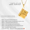 Oro - Collana con Incisione "Il Mio Amato Libro"