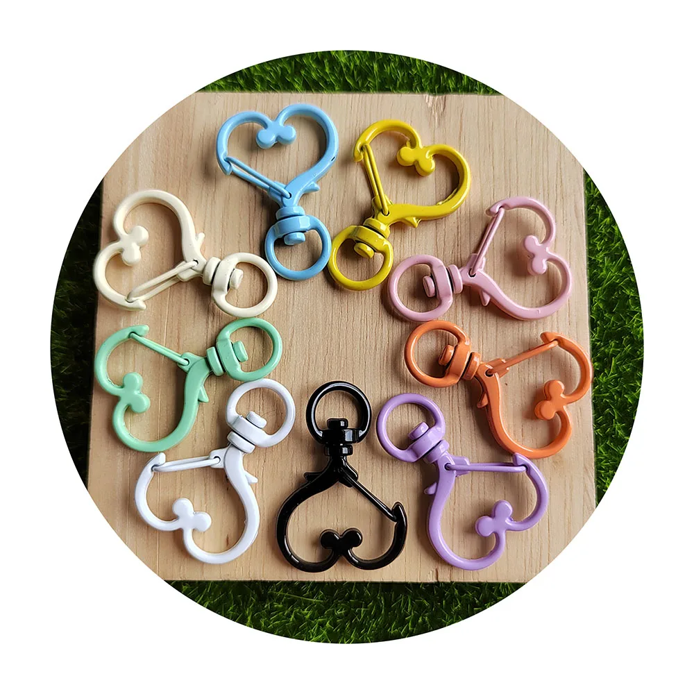 50 Pezzi Moschettoni Girevoli Per Portachiavi - Oro, Per Borse, Gioielli Fai Da Te, Chiavi, Artigianato