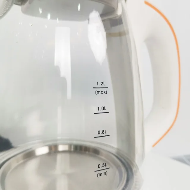 
Домашний кухонный прибор бойлер газовый котел водонагреватель 220V 1.2L LED маленький электрический стеклянный чайник 