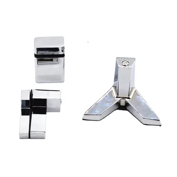 High Quality Zinc Alloy Glass Shelf Bracket Inch Measurement System for Balcony Handrail and Stair Railings Hardware Fittings