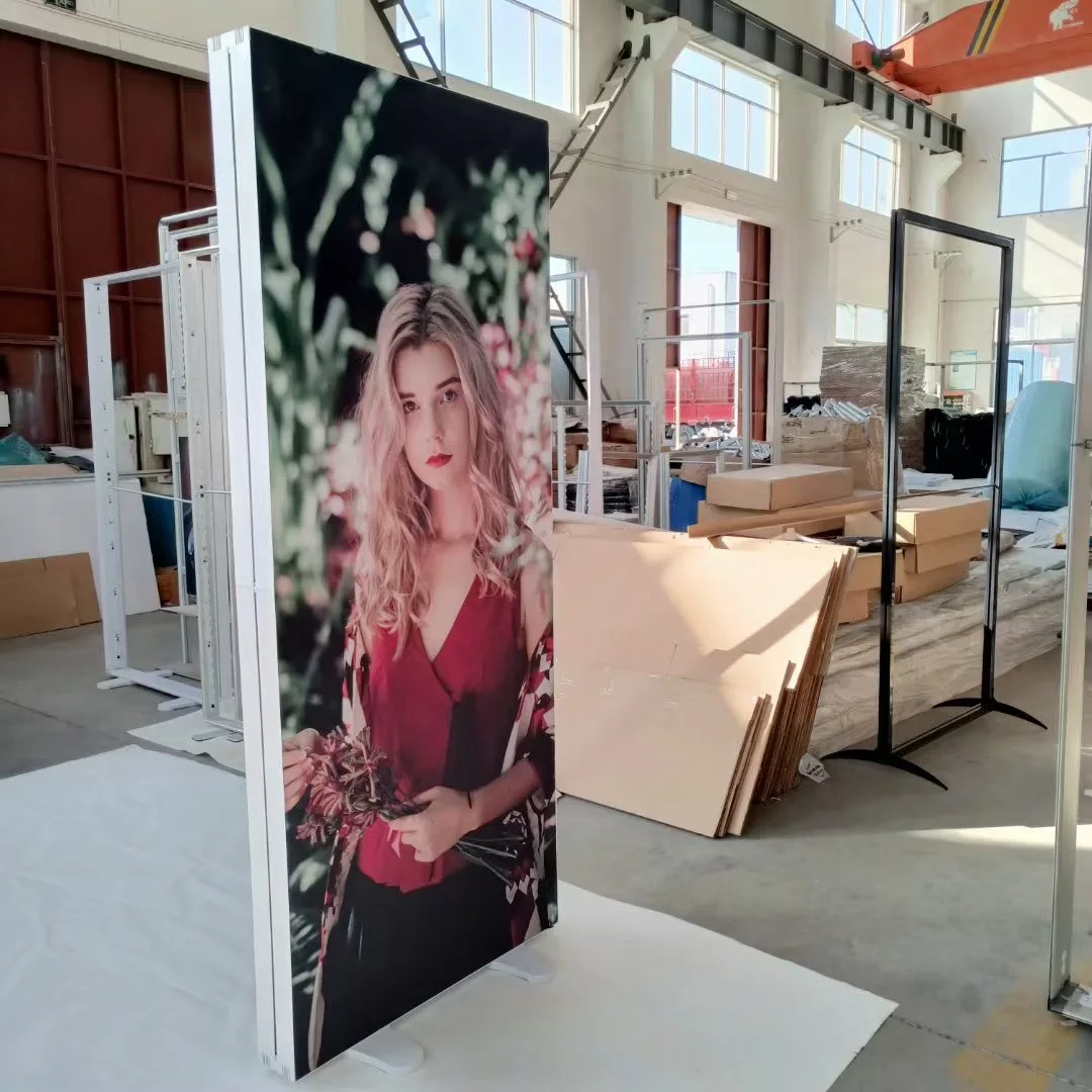 product custom size logo aluminum frame led backlight display stand background trade show fabric backdrop led backlit seg light box-1