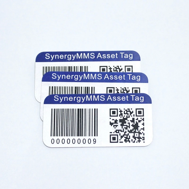 Custom Metal Asset Tags For Equipment Bar Code Tags Serial Numbers 3m