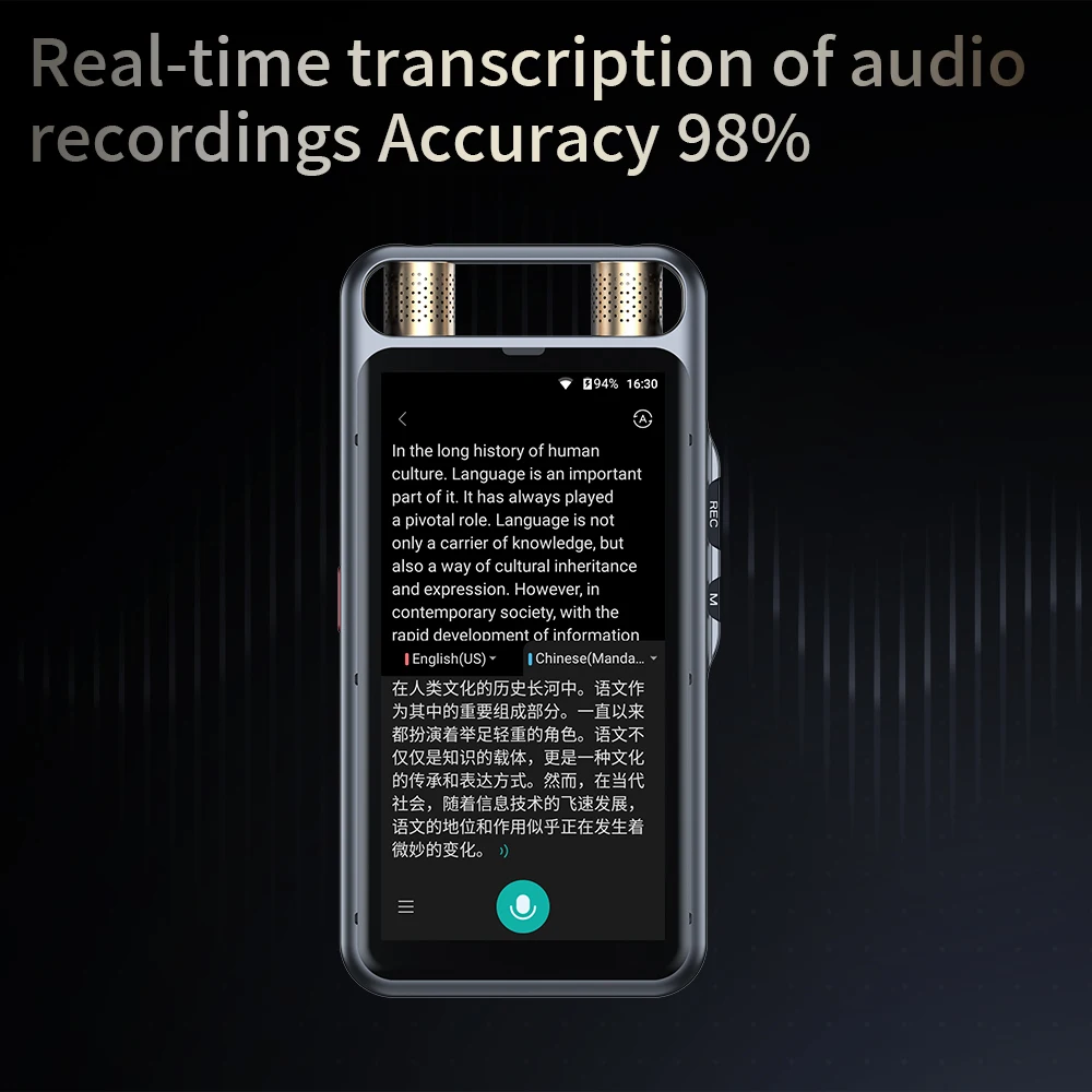 VORNOR M5 AI Voice Recorder - Portable Digital Voice Recorder for