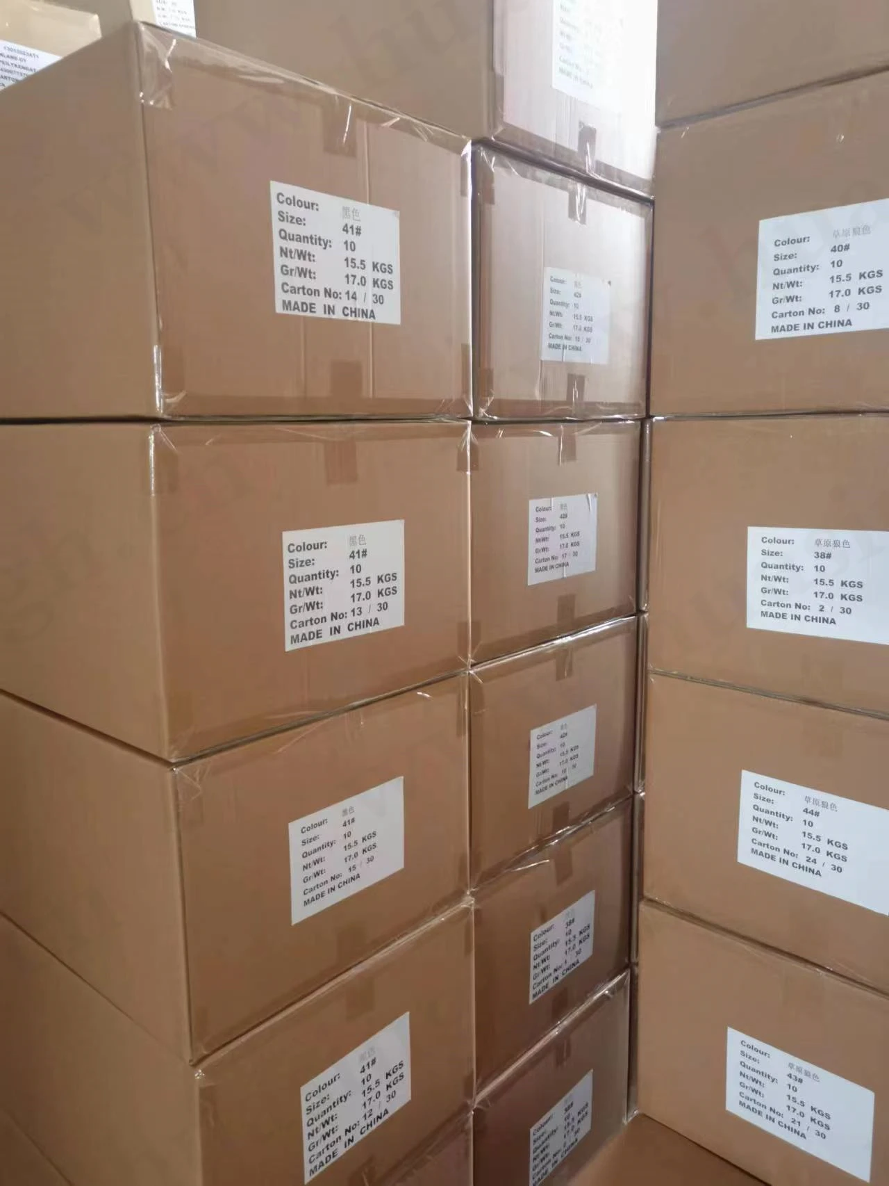 Packaging & shipping specifications