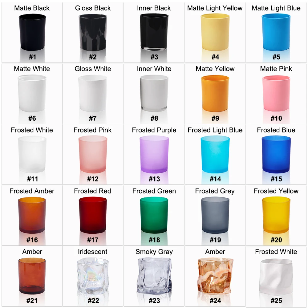 Декоративные подарочные многоцветные матовые Роскошные пустые банки для свечей с деревянными