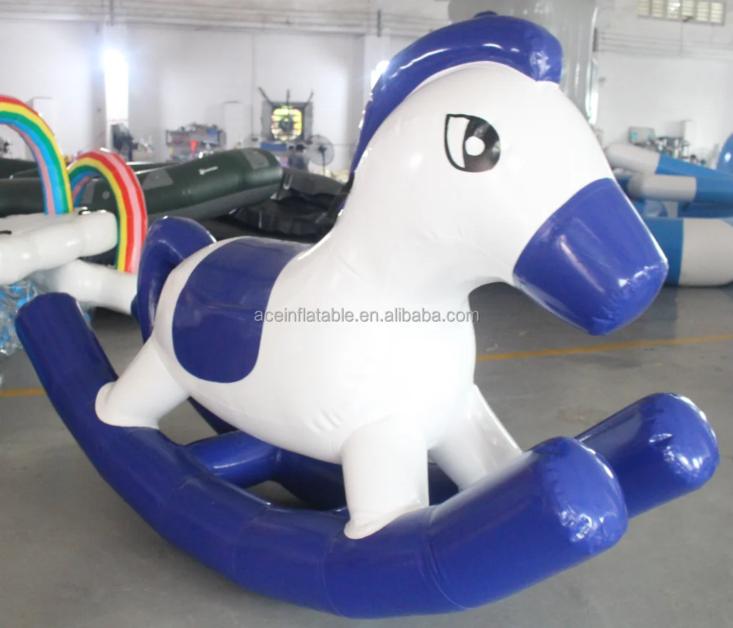 Rodeo Rocking Ride Floating Toy Sport Water Game Kids Inflatable Ride-on Pool Toys  Jumping Horse Inflatable Pony Rocking Horse