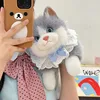 Chat Ragdoll marron + bavoir noeud bleu