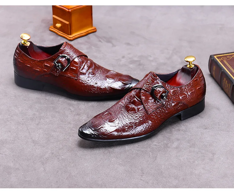 Zapatos de vestir personalizados para hombre, calzado Formal de