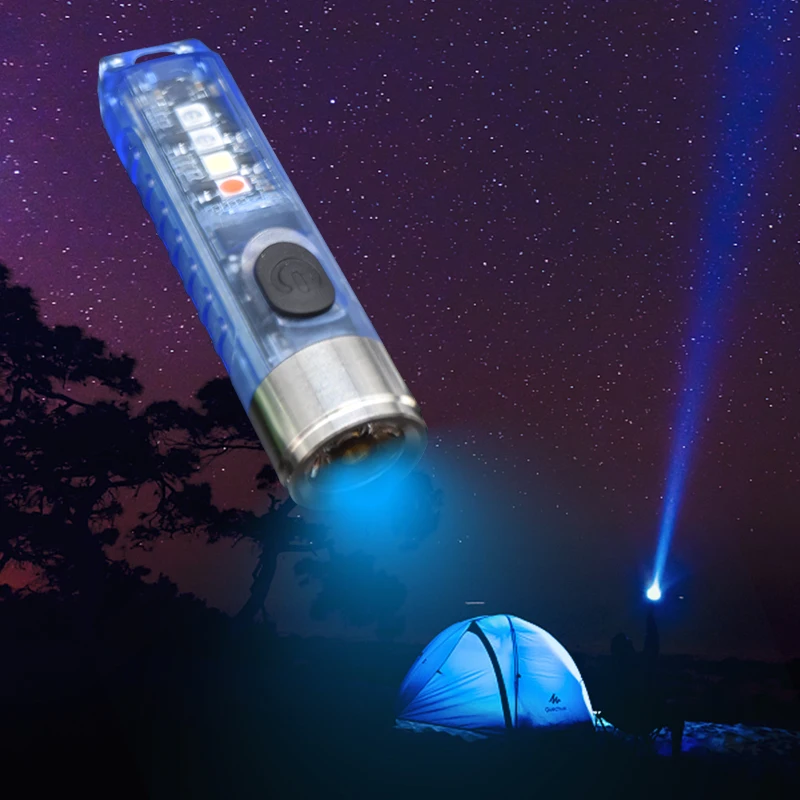 Mini Porte-clés Lumineux LED, Lampe De Poche D'urgence, Porte-clés