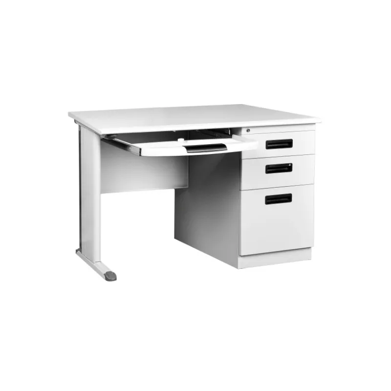 Modern White Office Desk Cold Rolled Steel Office Worktable Modern