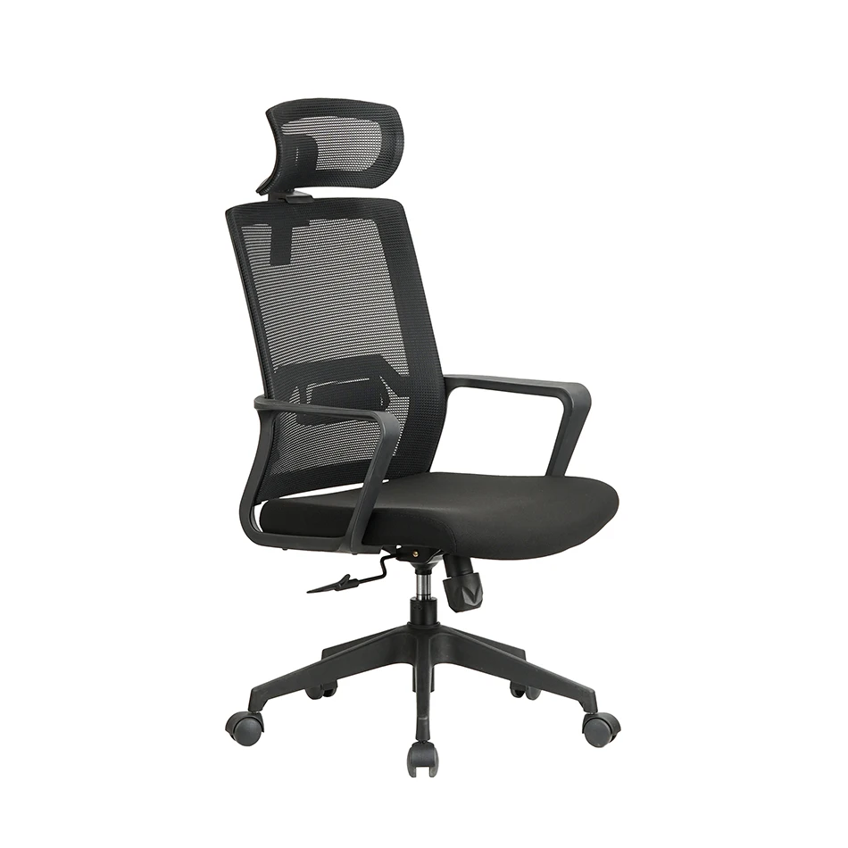 High Back Swivel Luxury Manager Boss Black Office Chair Mesh Staff Task Ergonomic Computer Desk Mesh Office Chair