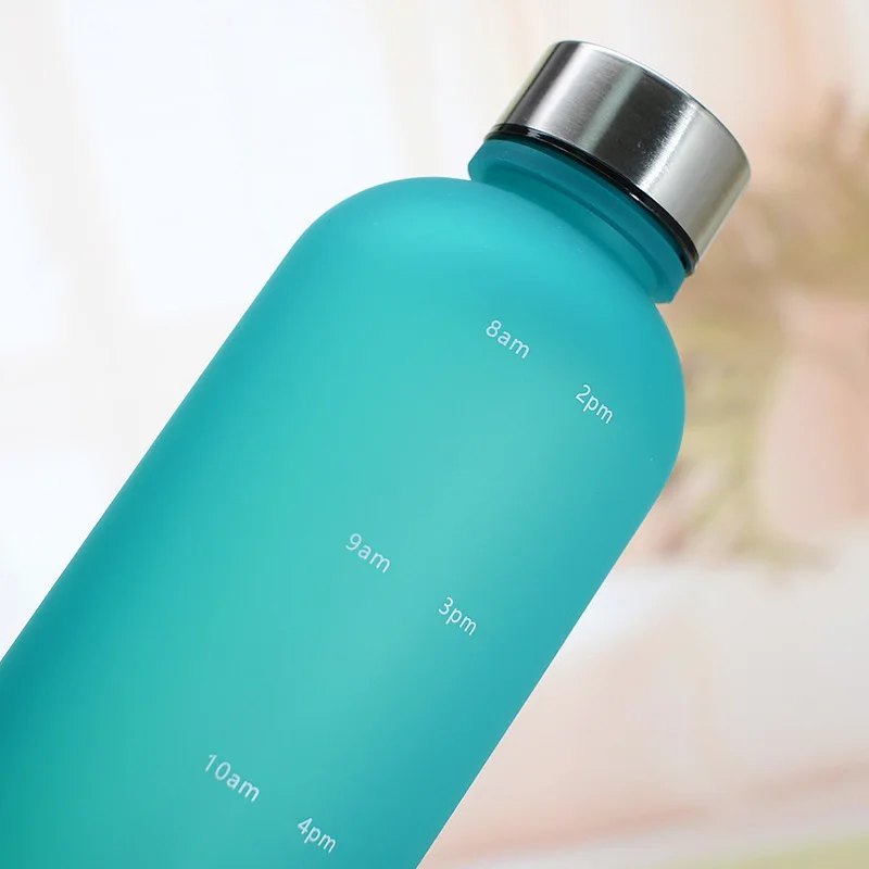 Colorful 32 Oz Customize Borosilicate Fitness Sport Glass Water Bottle