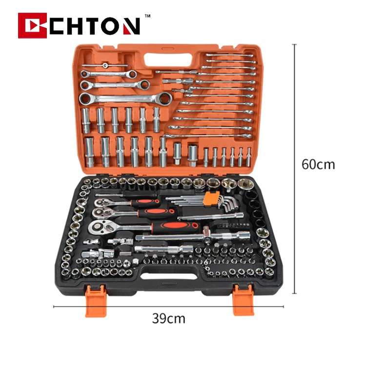 Complete Socket Set Car Repairing Hand Tool Sets 150 Pcs Auto Repair Kit Box