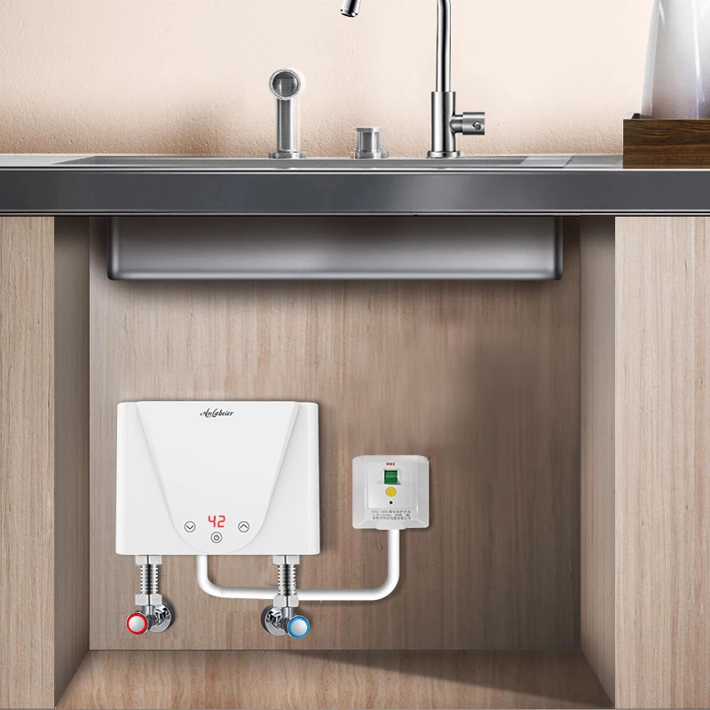 Faucet Small Under Sink Hot Water Heater Plug In JHiveGym Electric