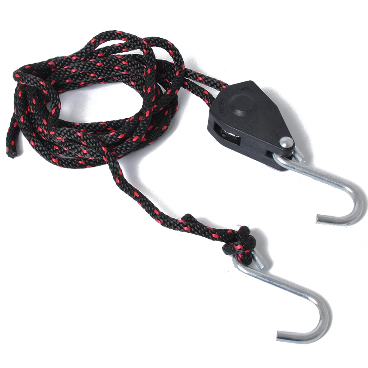 1/4" x 8' Kayak Bow/Stern Tie Down Ratchet Pulley Strap Carabiner Hook Rope 