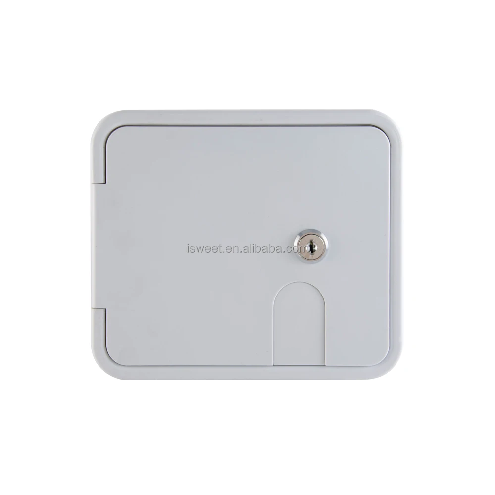 J01 Rv Lockable Square Electrical Power Cord Cable Hatch Cover Camper