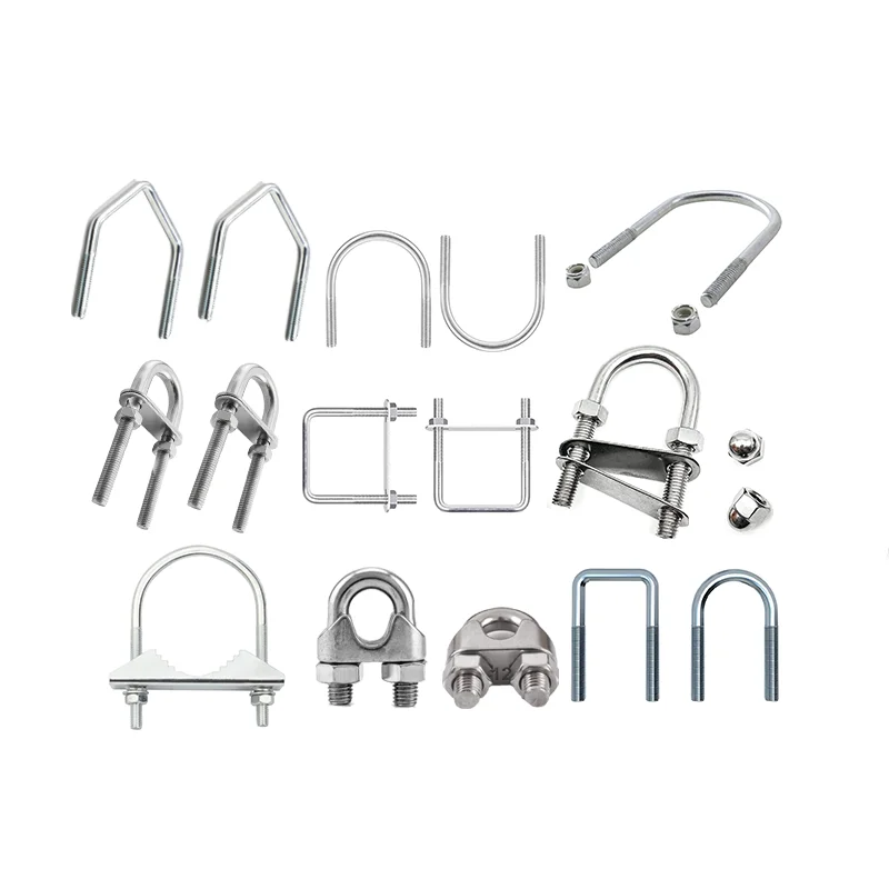 Factory Price Fasteners M6*48mm,  M6*51mm M6*57mm Stainless Steel Carbon Steel Iron U Type Bolt Truck U Bolts/