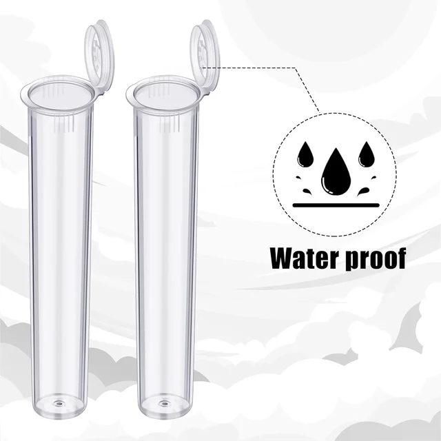 116 mm Tubes Waterproof Sealing Container Plastic Pre Roll Tubes with Lids