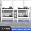 Escabeau central blanc de 0,9 m de large pour 4 personnes
