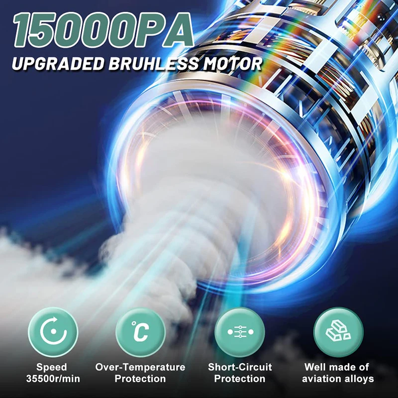 Powerful Car Vacuum Cleaner Wireless Blowing Suction One High Power Vehicle Laptop Multifunction Portable Vacuum Cleaner for Car