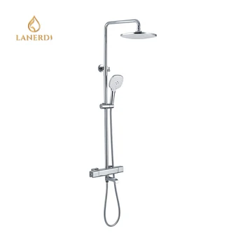 Chrome Plating Anti-scalding Thermostatic Shower Bath Faucet Shower Room Product