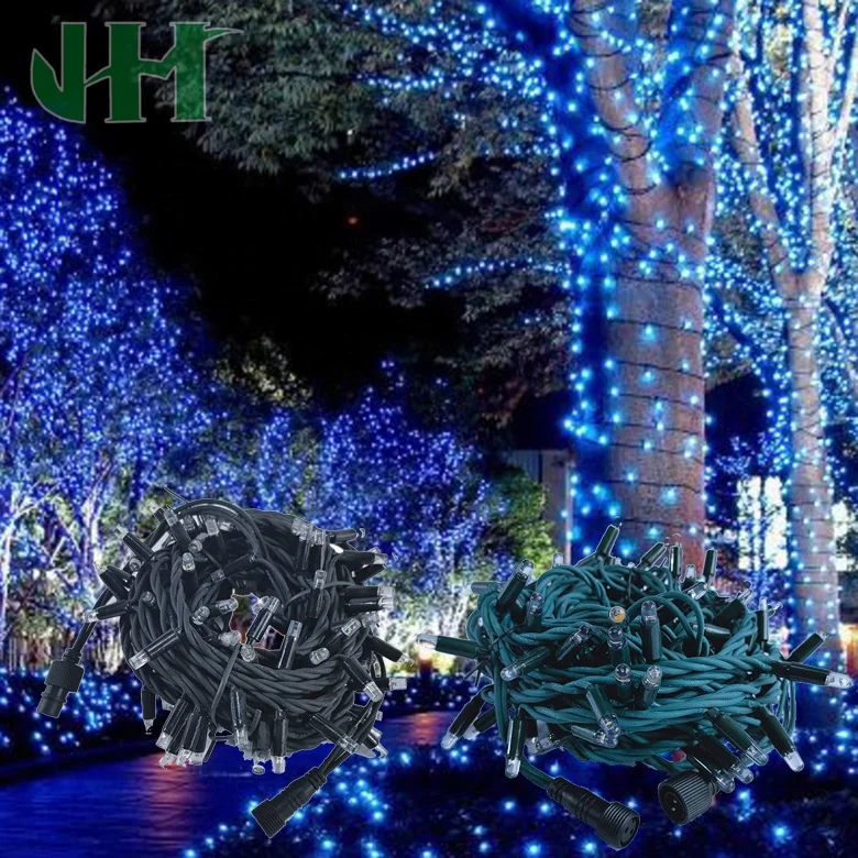 10M100LED20M Rubber Wire LED Lights String Outdoor Waterproof IP65 Christmas LED Lights String Holiday Lights Decorative l