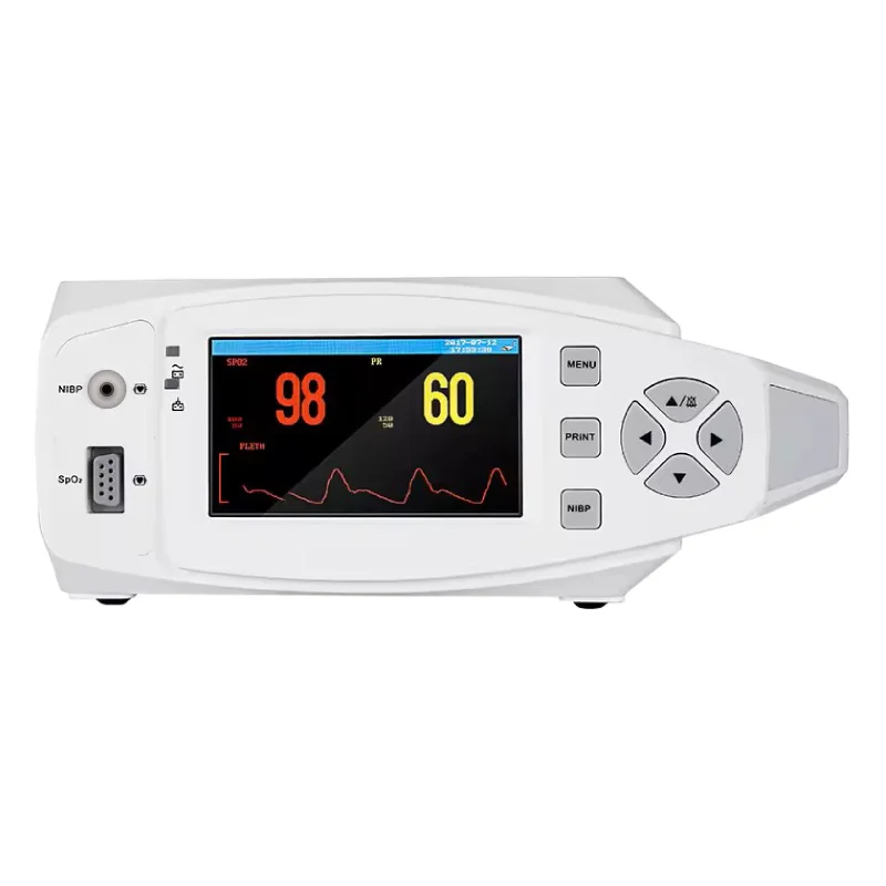 BLUEWORTH VM5 Compact Veterinary Blood Oxygen Pulse Monitor Real-time Waveform Display Animal Vital Signs Detection Device for