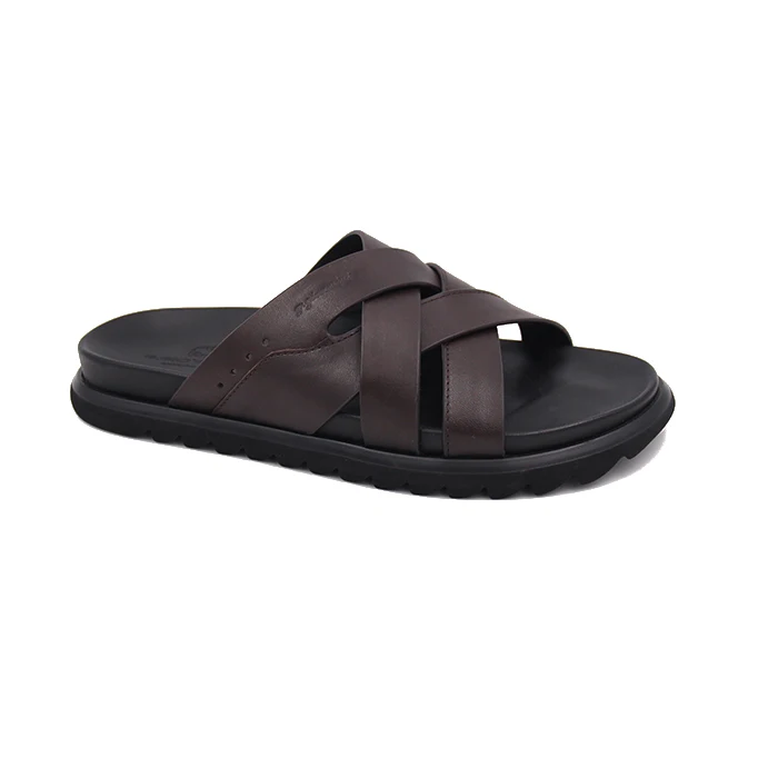 NEW Designer Sandal For Men Honolulu Mule Leather Platform Slipper