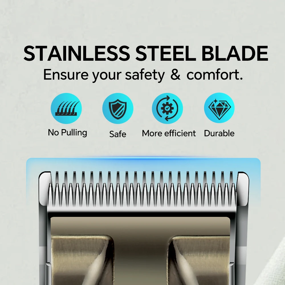 Professional Custom Men's Haircut Machine Household Electric Hair for Clipper in English Operating Language for Hotel Use factory