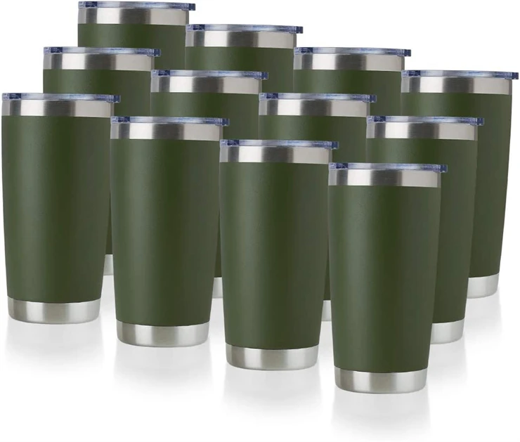 HASLE OUTFITTERS 20 oz Tumbler Bulk, Stainless Steel Tumblers with