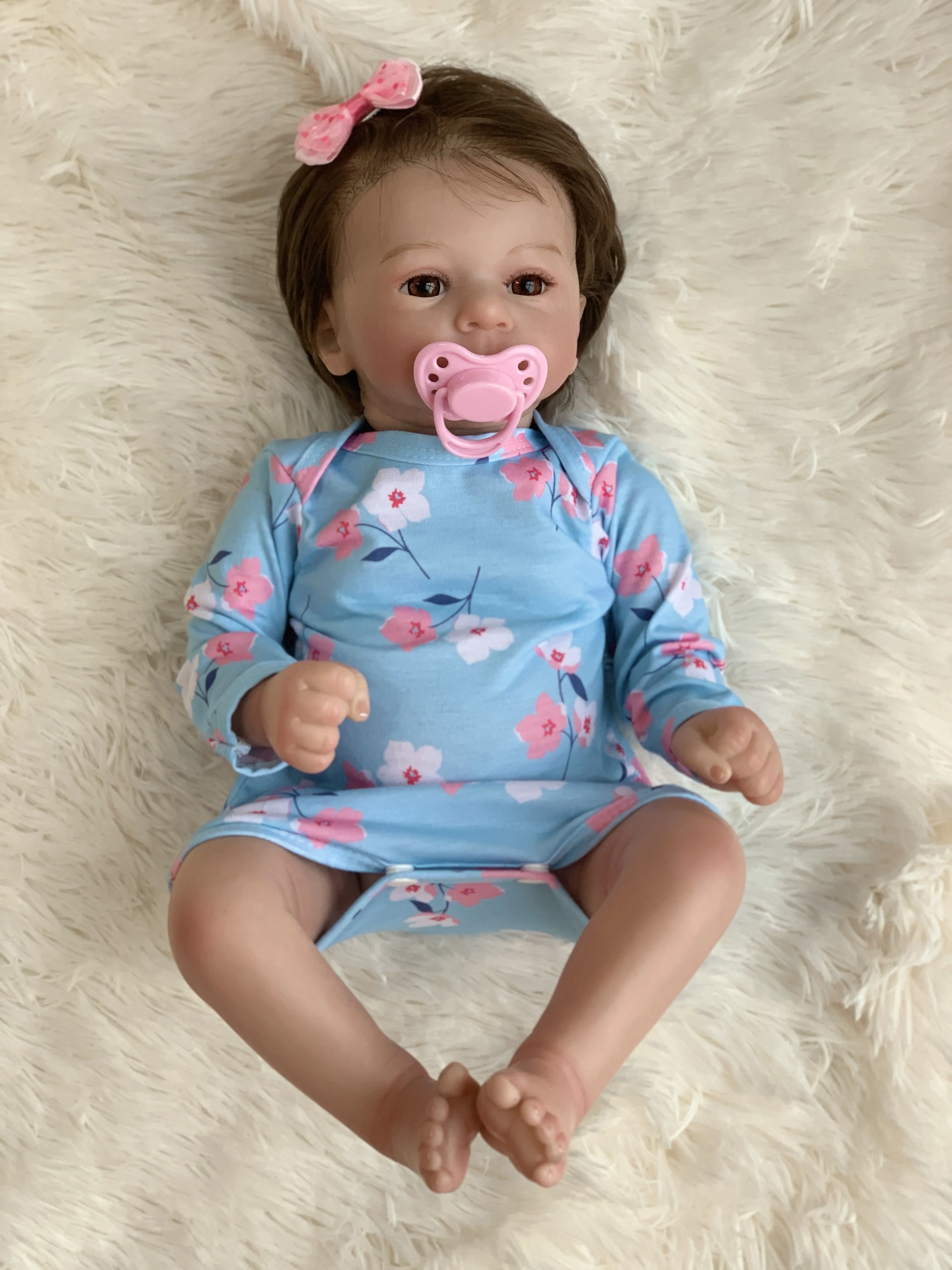 Scarpe da Ballerina con bambola rinata da 18 pollici in morbido