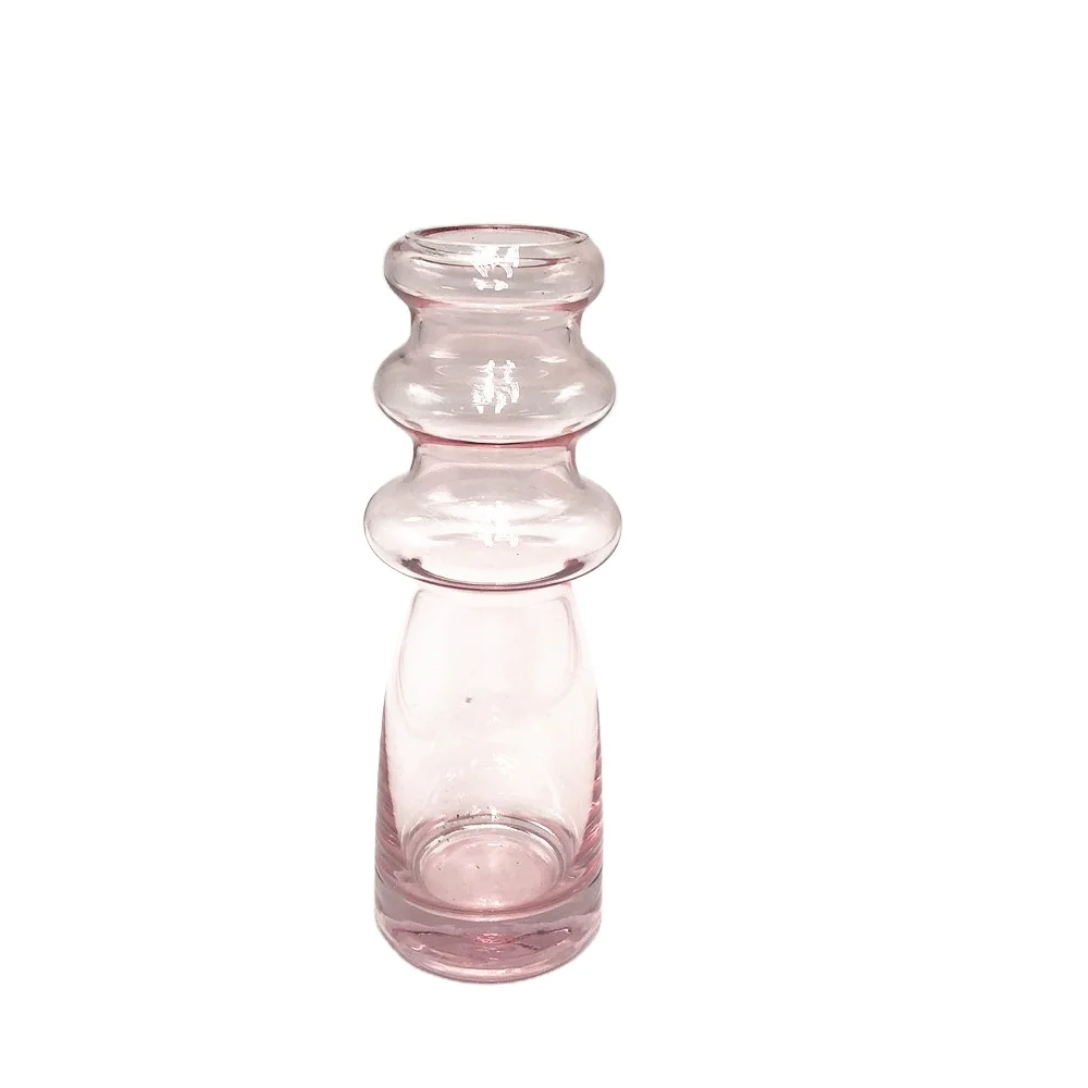 Best Selling Factory Homemade  Unique  Cheap Colored Tall Glass Cylinder Vase  for Home Decoration Flower Arrangements